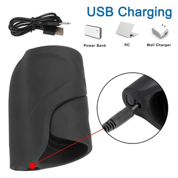 Vibrating Penis Pump Cock Sleeve Vibrators For Men Delay Ejaculation Exerciser On Glans Trainer Sex Toys Male Masturbator Erotic 4