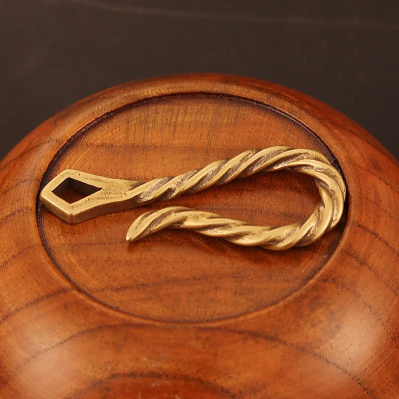 Резьбовая поясная пряжка брелоки ручной работы латунные металлические тканевые