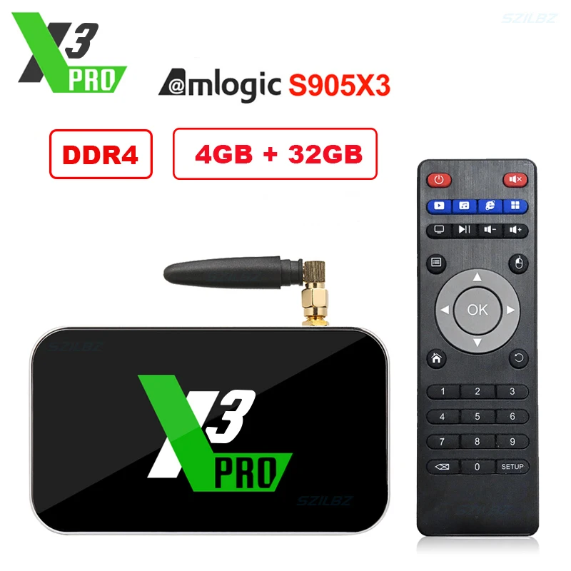 Обновленный X2 Pro Ugoos tv Box Amlogic S905X3 Android 9,0 4G DDR4 32G X3 Cube X3 Pro 2,4G/5G WiFi 1000M LAN HD Smart медиаплеер
