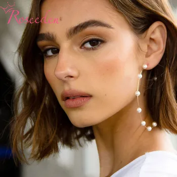 

3 Size Korean Fashion Big Hoop Earrings Pearl Earrings for Women Geometric Heart Crystal Earrings RE3987