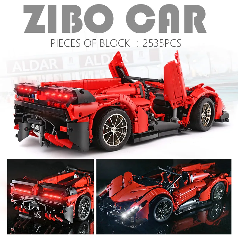 Приложение RC управляемый автомобиль совместим с Lepinblocks Technic MOC 10559 Lamborghini Veneno Roadster
