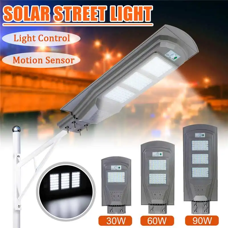 

30W 60W 90W LED Solar Street Light PIR Motion Sensor LED Outdoor Lighting Garden Solar Wall Lamp Waterproof IP67