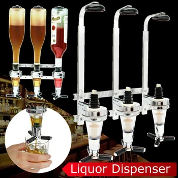 

Wine Liquor Dispenser Spirits Steel Bar Optics Party Silver Bottle Stand