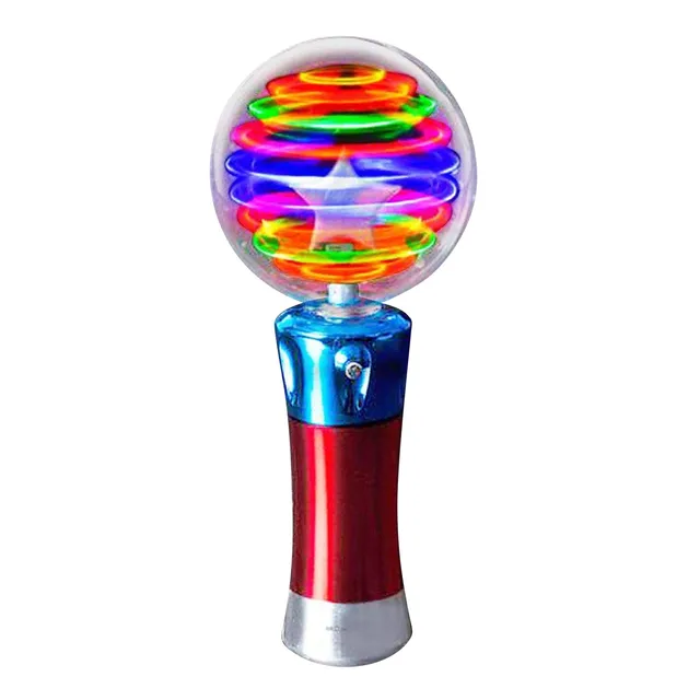 Children's Luminous Magic Ball Toy Stick Led Flash-rotating Light Show Toy Children's Party Light Show Toy Microphone Shape 1