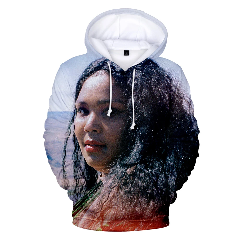 hot sale  Raper Lizzo face 3d Printed men sweatshirt  hoodies