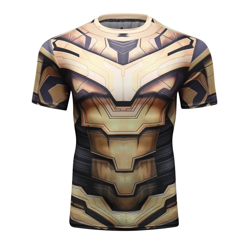 Thanos 3D Футболка с принтом для мужчин Мстители 4 эндигра компрессионная рубашка летний костюм для косплея Железный мужской топ с длинными рукавами для мужчин - Цвет: 13