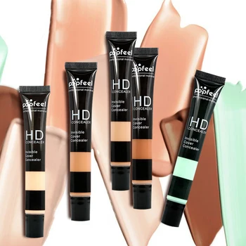 

Popfeel Professional Makeup HD Concealer Invisible Cover Blue Cream Face Make up Smooth Dark Circles Hide Foundation Corrector