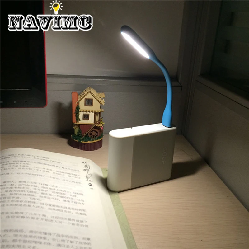 Ceny Składany niebieski Super jasny USB Led Light Mini przenośny elastyczny lampka do czytania oświetlenie do czytania na zasilanie mobilne komputer Laptop