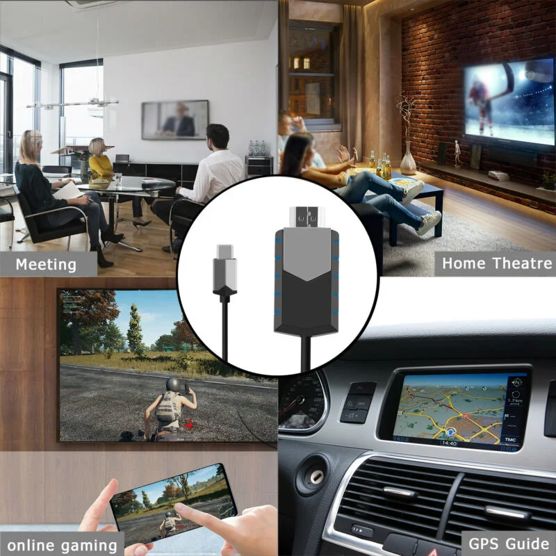

USB Type C To HDMI 1080P HD TV Cable Adapters Accessories For Android Samsung