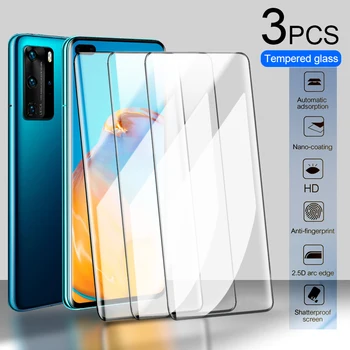 

3PCS Tempered Glass For Huawei P30 P40 P20 Lite Screen Protector For Huawei Nova 5t P smart Y9 Prime 2019 Glass P30 Pro Film