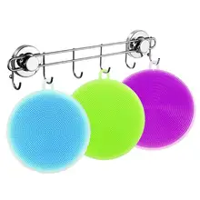 Силиконовая круглая чаша, сковорода Чистка стирка щеточка для очищения дома Кухня гаджет