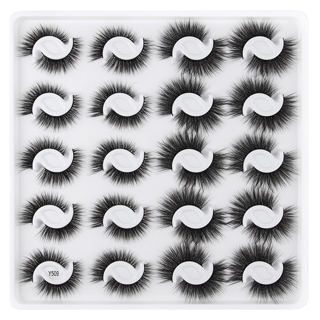 16/20 Pairs Soft 3D Mink Lashes Faux Thick Natural Long False Eyelashes Cosmetic Makeup Tool Extension Eye Lashes