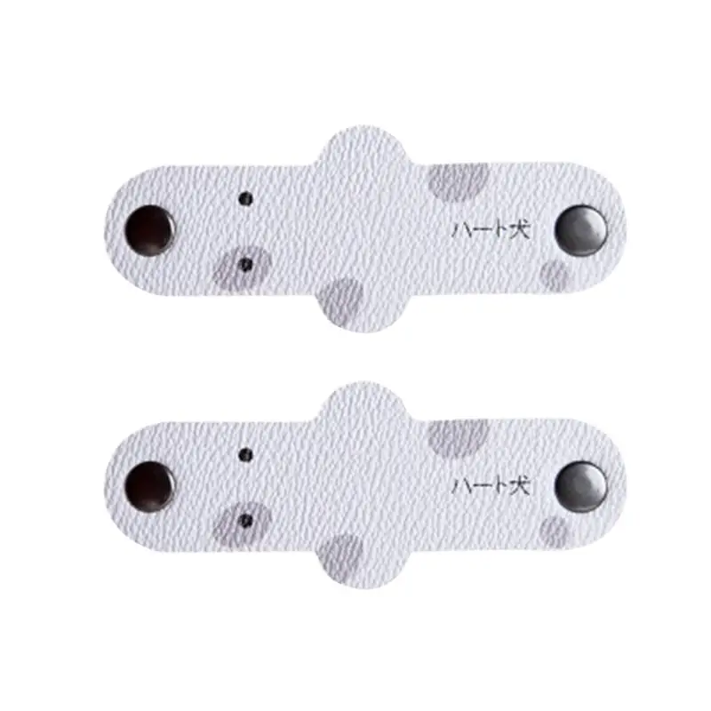 2pcs Creative PU Leather Winder Animal Cable Organizer Earphones Manager Cartoon USB Cord Holder | Электроника