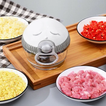 

1PCS Kitchen Accessiores Hand Chopper Manual Rope Food Processor Silcer Shredder Salad Maker Garlic Onion Slicer Cutter Tool