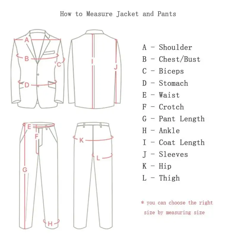 how to measure for a suit jacket diagram