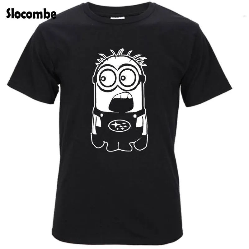 

2018 Latest Style Minion Subaruing Car T-Shirts Men Personality Impreza Sti Forester Impreza Design Car T Shirt S067