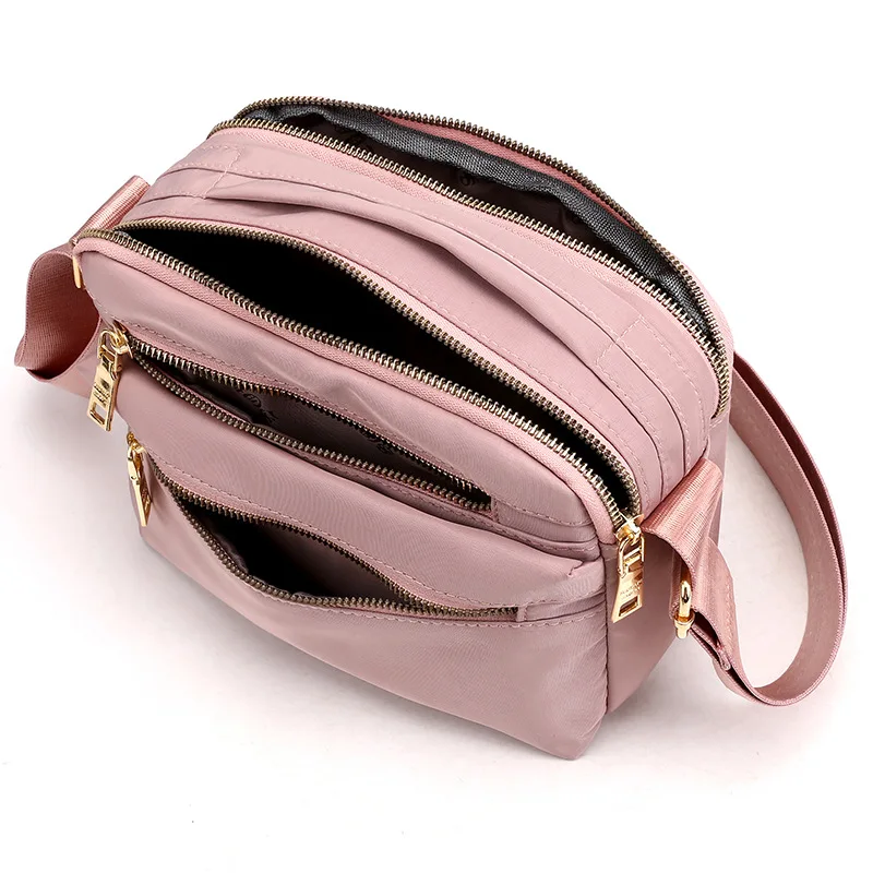 Bandolera de hombro de diseñador para mujer, Bolso multiusos de nailon 2021, cruzado