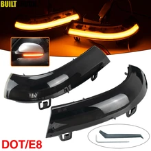 Sinal de volta dinâmico luz led asa lateral espelho retrovisor indicador blinker luz 2pc para vw golf 5 gti v mk5 jetta passat b5.5 b6