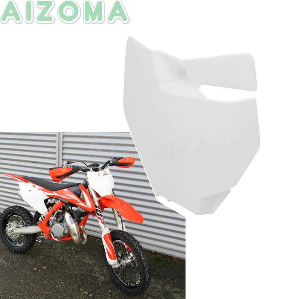Мотокросс белый спереди номерной знак для SX125 SX150 SX250 XC250 XC300 2016-2017 XC-W SX-F XC-F EXC-F