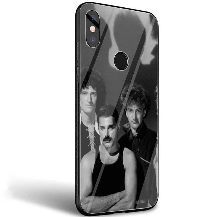 Чехол для мобильного телефона из стекла ТПУ для Xiaomi Mi Note7 5 6 Pro Poco F1 A1 A2 4X5X6X9, чехол queen Rock Group