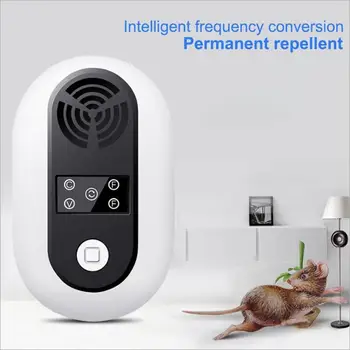 

Ultrasonic Electronic Pest Repeller Four Independent Launch Ultrasound Horns Multi-function Rodent Mouse Rat Repellent