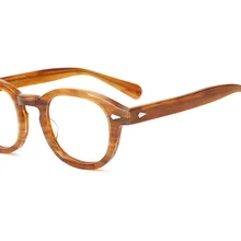 Очки в оправе с принтом «Johnny Depp» высокого качества, модные очки для женщин и мужчин, компьютерные круглые прозрачные очки с оригинальным чехлом