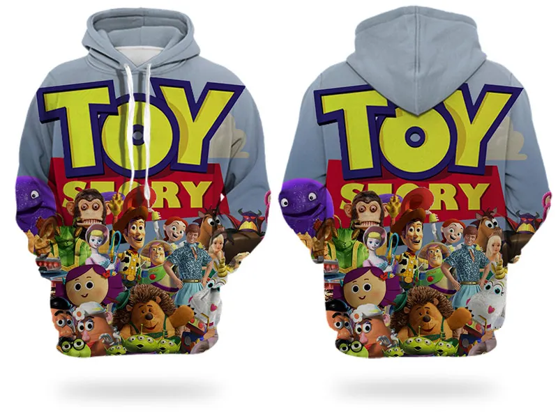 WHOSONG толстовка с 3d принтом популярная moive TOY STORY 4 модное пальто Одежда для родителей и детей детский пуловер