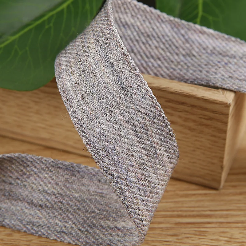 Cotton Ribbon 5 yards Solid Color For DIY Craft Hairwear Bow Curtain Bag Clothing Hat Trims