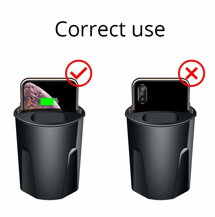 696X9 10 Вт быстрое автомобильное беспроводное зарядное устройство держатель чашки Автомобильная Подставка для зарядки Qi для iphone 8 X XS MAX/XR/X/8 PLUS для samsung note11/10/S9/8