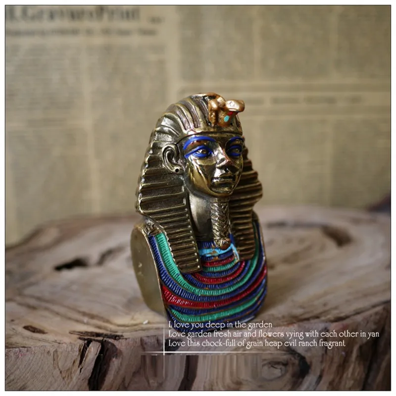 Creative Ancient Egypt Tutankhamun Pharaoh Art Sculpture Cleopatra Figurine Resin Crafts Decorations For Home R3697