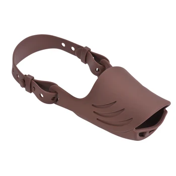 

New Anti Bite Biting Barking Dog Muzzle Loop Mouth Cover Silicone Pig Mouth with Adjustable Strap Stops Dog Pulling Training Too