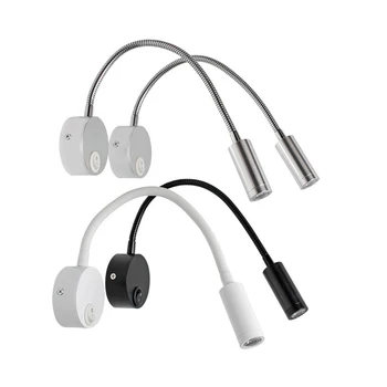 

1W/3W LED Hose Wall Lamp Flexible Hotel Bedside Wall Reading Light Modern Fashion Book Lights Hot