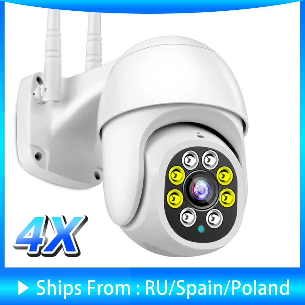 Cámara IP Cámara Wifi para exteriores 1080P AI seguimiento automático de la cámara de seguridad de Color visión nocturna de Audio cámara de vigilancia CCTV