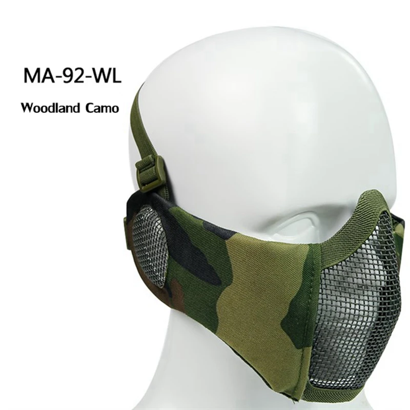 OneTigris Opvouwbaar half gezichtsmasker, mesh, masker voor