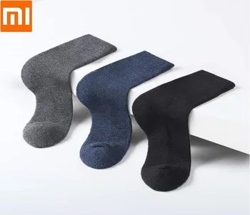 

Xioami 90 Autumn Winter Men's Warm Wool tube man Socks Casual Middle Tube Men Dress Socks High elasticity breathable