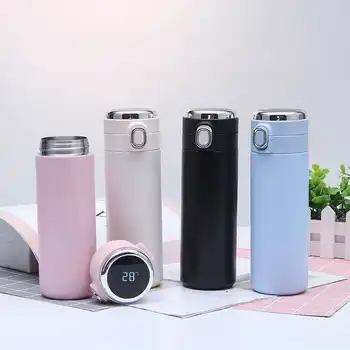 

2020 New Design 420ML/320ML 304 Stainless Steel Thermos Temperature LED Display Vacuum Flasks Drinking Water Bottle Cup