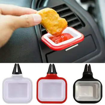 

1pcs Removable Car Sauce Holders Stand Dip Clip In-Car Ketchup Rack Basket Dipping Sauces Car Interior Car Styling