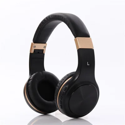 Wireless Bluetooth headphone headset earphone for Phone with microphone headphone Noise Cancelling casque audio Support TF card - Цвет: Black