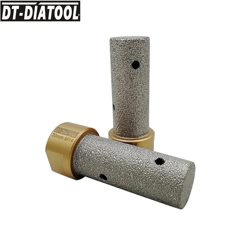 2pcs Diamond Finger Bits for Porcelain granite M14 Thread in Porcelain Hard Ceramic Marble Granite for Angle Grinder Dia 20mm