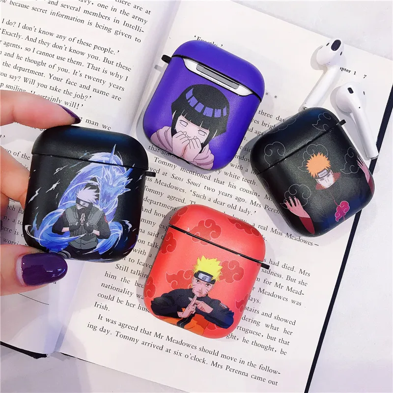Uzumaki Наруто Хатаке Какаши хиуга Хината Дева путь корпусы гарнитурные для Apple Airpods 1/2 ТПУ силиконовый мягкий защитный чехол