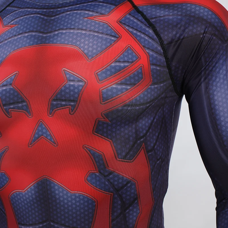 Человек-паук Новая мода 3D компрессионная футболка футболки с принтом обтягивающая мужская кофта Косплей быстросохнущая одежда для тренажерных залов