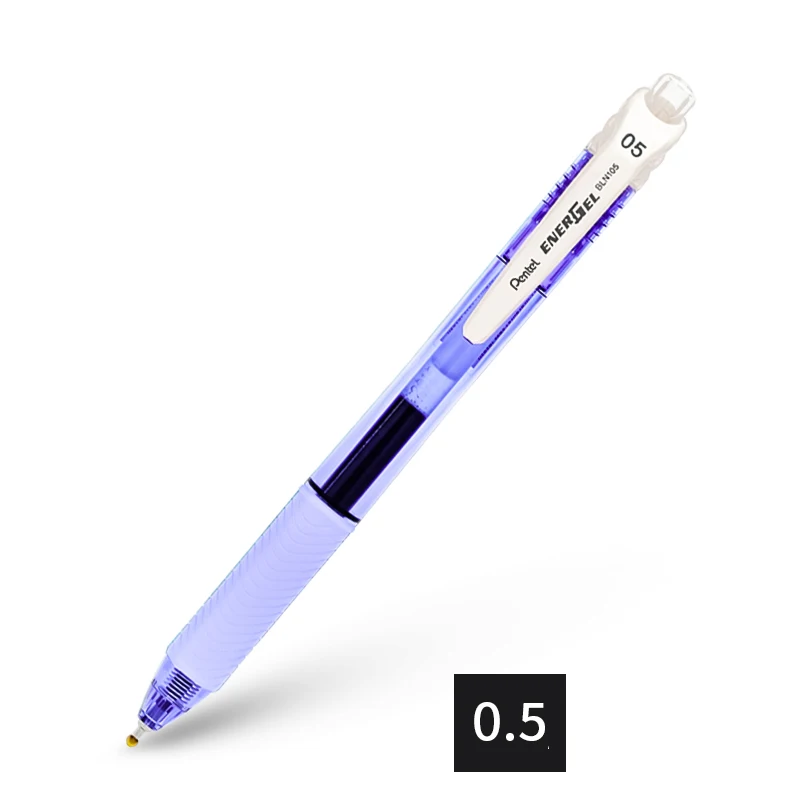 Лаванда Kawaii Японии канцелярские Pentel BLN-105, быстро сохнут, убирающийся гелевая ручка 0,5 мм черный студенческий экзамен офиса письменные нажмите ручка - Цвет: Лаванда