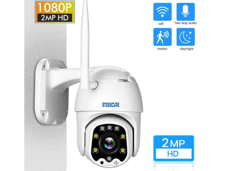 

SNOSECURE waterproof 1080P PTZ IP Camera Outdoor Speed Dome Wireless Wi-fi Security Camera Pan Tilt Network CCTV Surveillance
