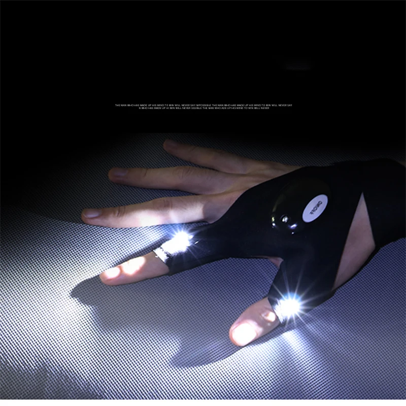 

Portable Hand Tools Lighting Waterproof Gloves with Led Light for Repair Tool Kit Waterproof Led Light Gloves flashlight