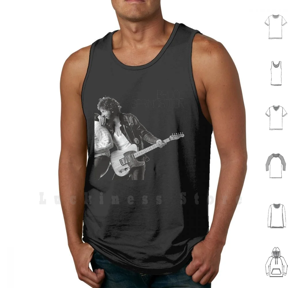 Nato Per Correre 3 Canotte Gilet 100% Cotone Usa A Bruce Music Rock Rock And Roll Folk The E Street Band Nuovo