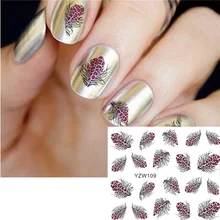 Горячие продажи наклейки для ногтей перо водяной знак наклейки для ногтей хипстер Маникюр наклейки аксессуары