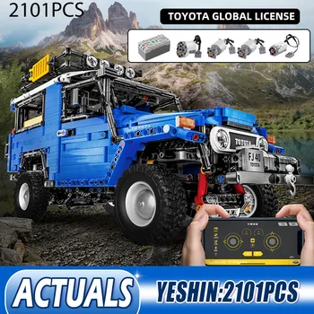 

2101PCS APP Remote Control Car Motorized Technic The J40 Crawler SUV Off-road Car Model Building Blocks Kids Toys Gifts