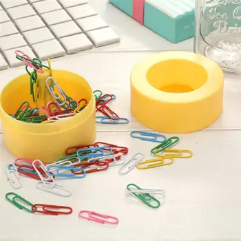 

2pcs Plastic Magnetic Paper Clip Case Storage Container Organizer Blinder Clip Case (Random Color)