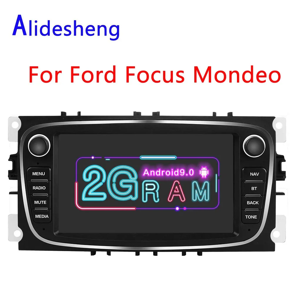 Автомагнитола 2DIN мультимедийный плеер на Android для Ford Focus S Max Mondeo 9 Galaxy C II Kuga GPS
