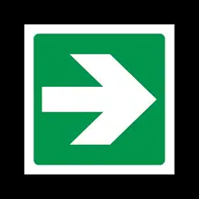Fire Exit Arrow Right Rigid Plastic Sign OR Sticker   All Sizes (EE45) Waterproof Vinyl  stickers for car Motos